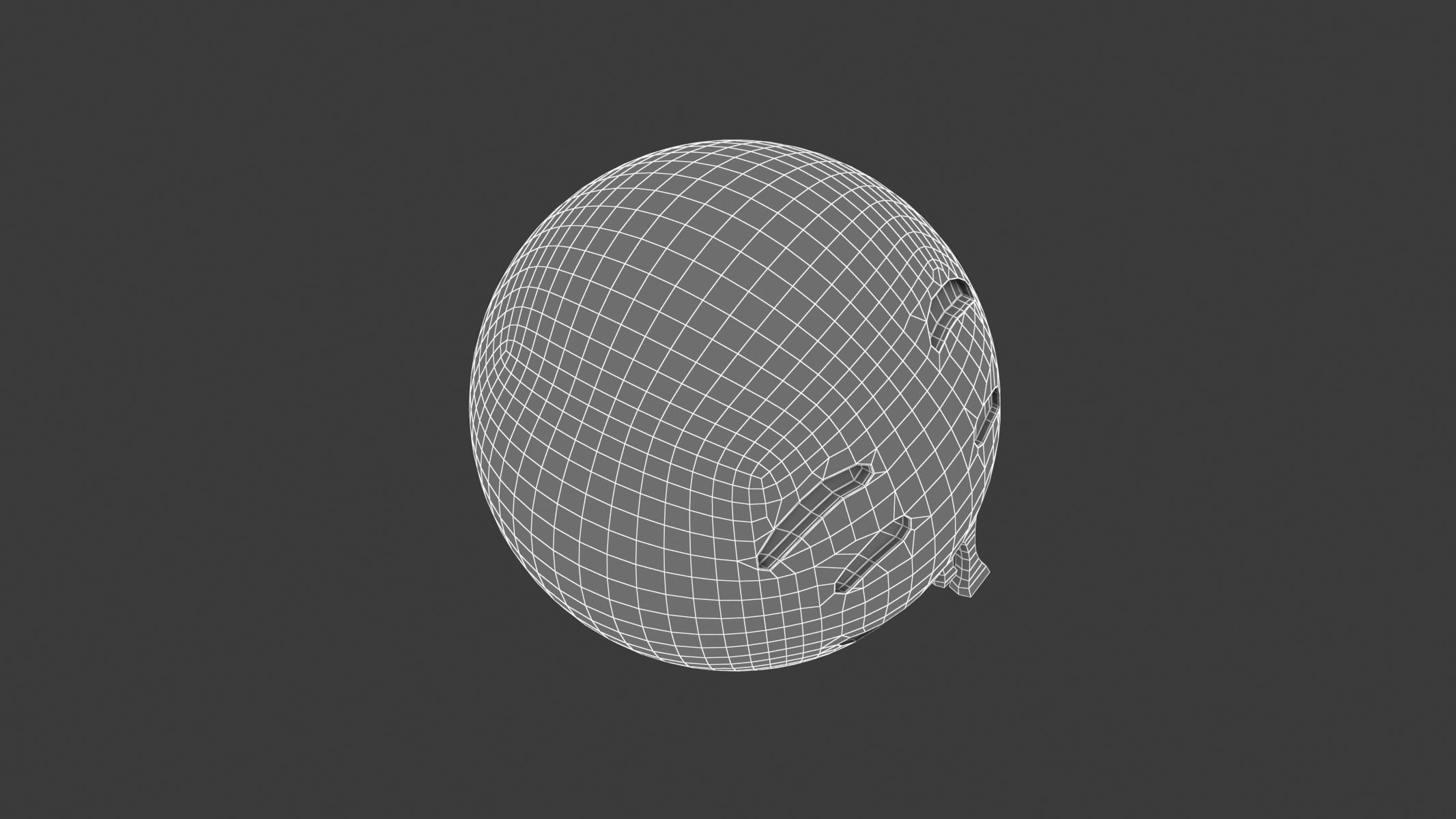 Apple Drooling Face 3D model_9