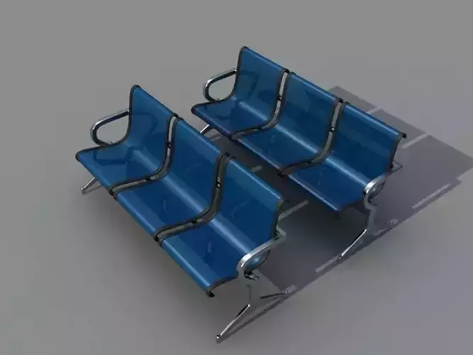 Seat Model three chairs in airport