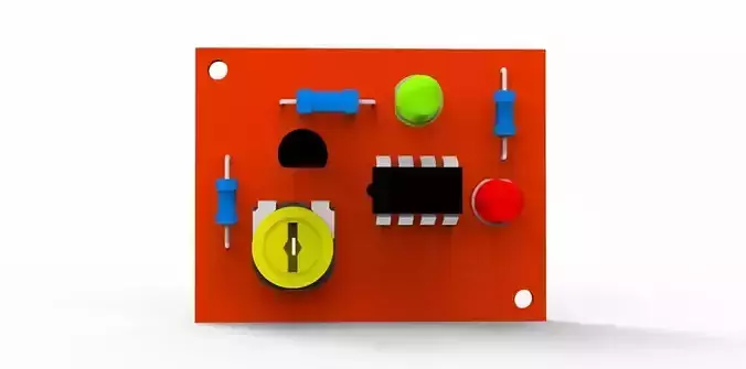 Temperature Sensor Circuit 3D print model
