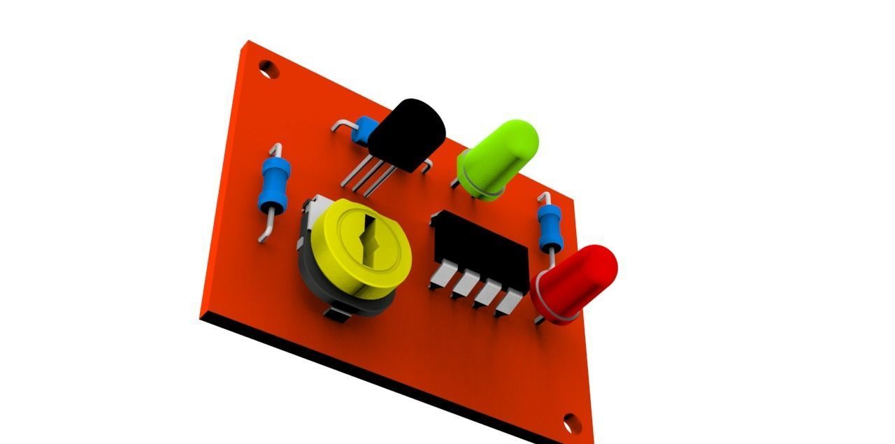 Temperature Sensor Circuit 3D print model_1
