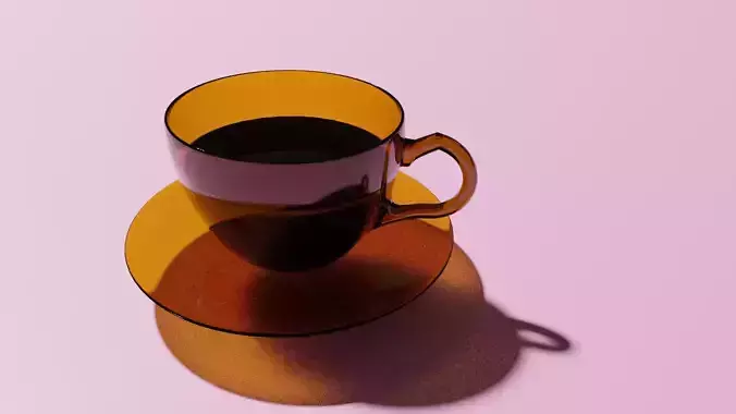Coffee cup model
