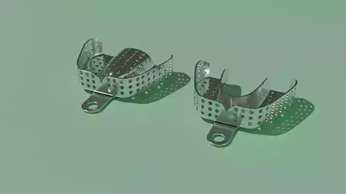 Dental impression trays for primary impression STOCK TRAY 3D model