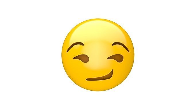 Apple Smirking Face 3D model