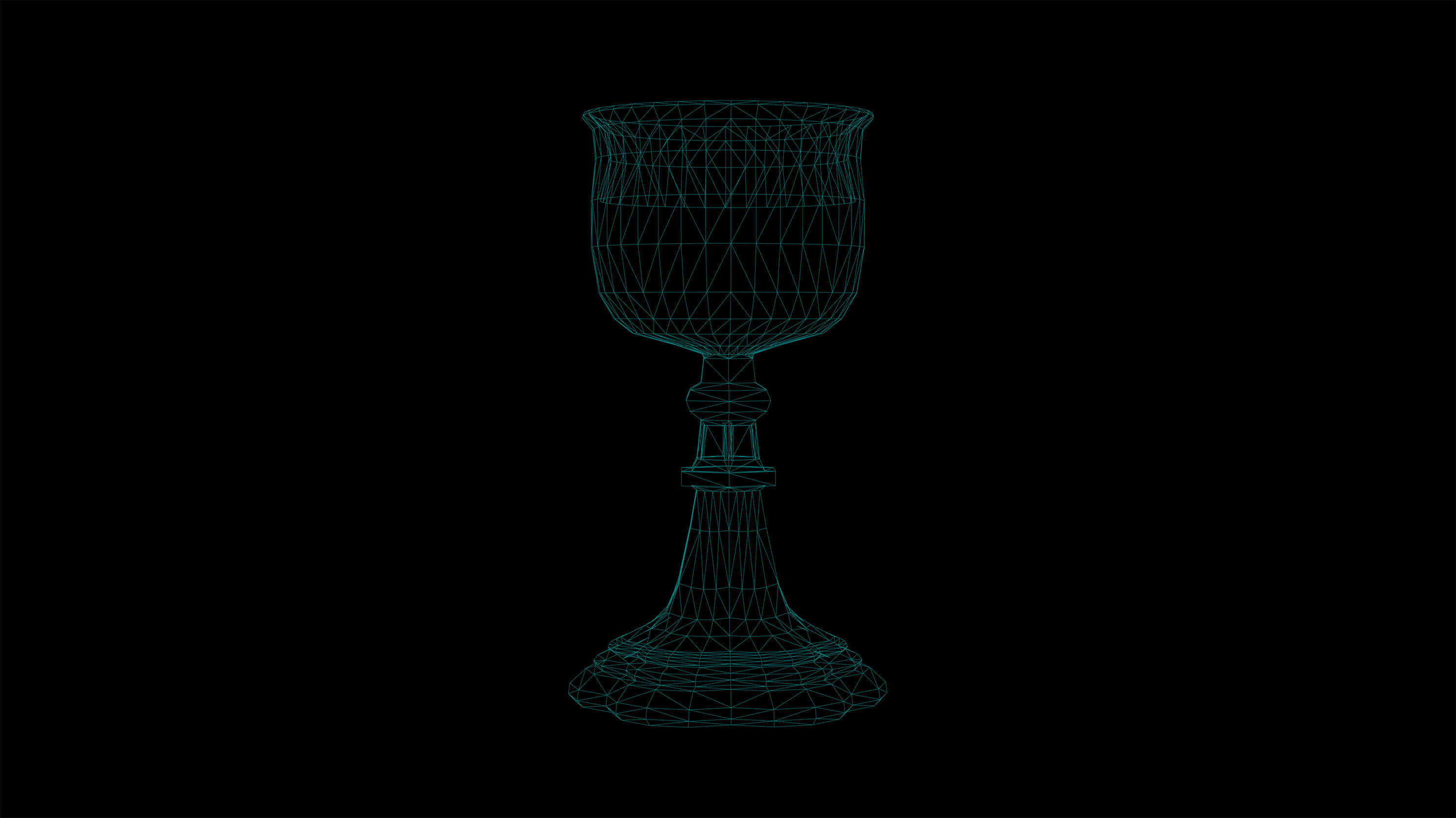 Medieval Chalice Cup Low Poly Game Ready Low-poly 3D model_4