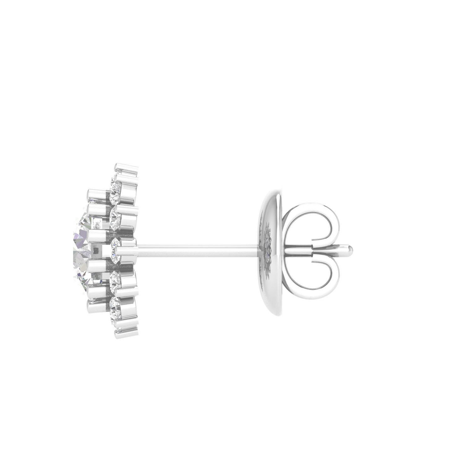 Women Round Earrings 3dm stl render detail  3D print model_4