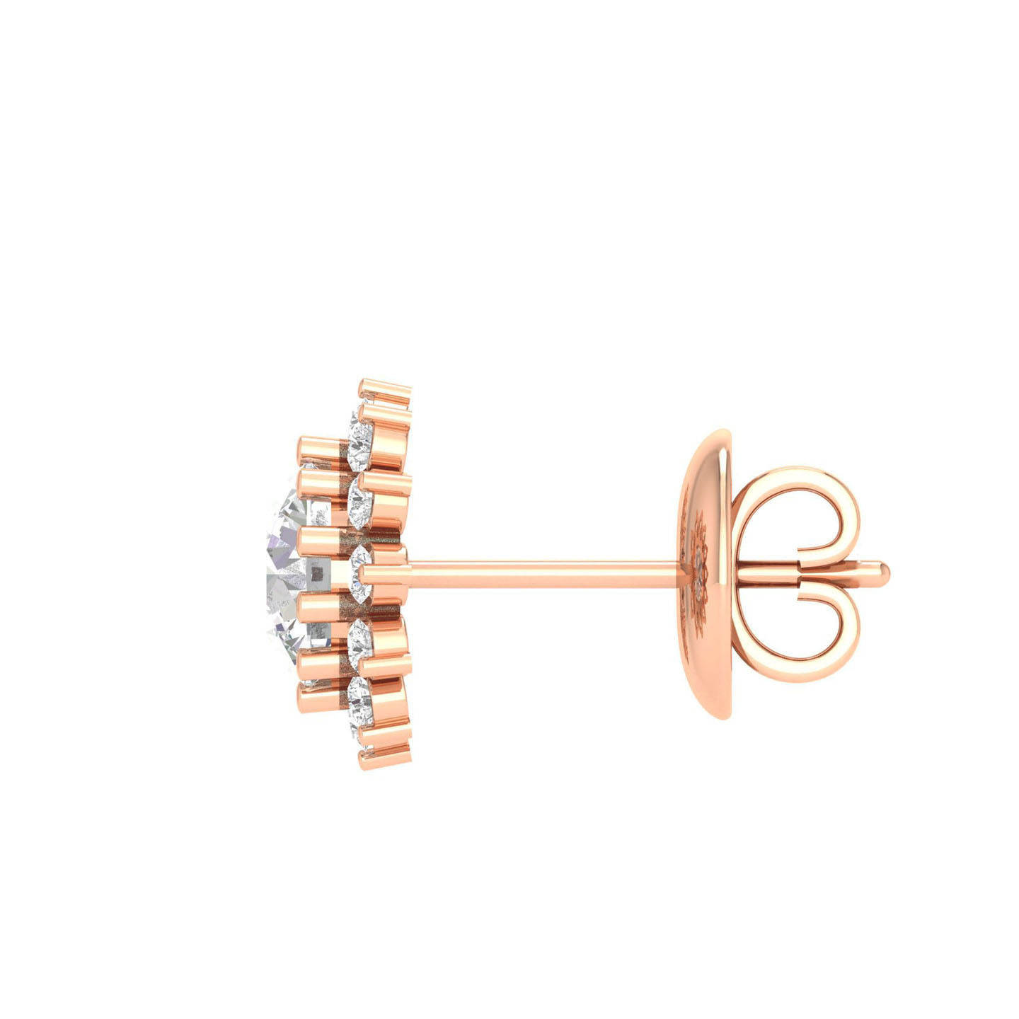 Women Round Earrings 3dm stl render detail  3D print model_1