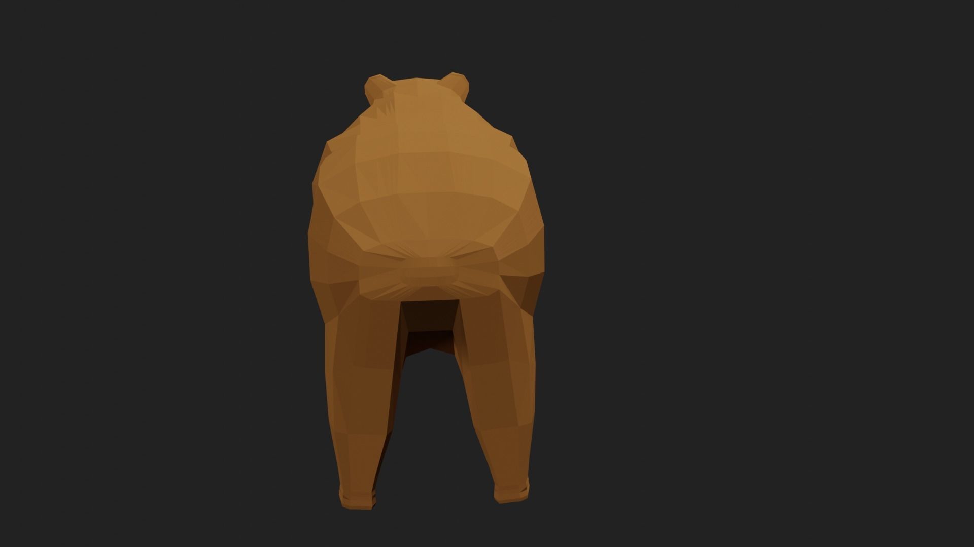 Lowpoly Bear Low-poly 3D model_10