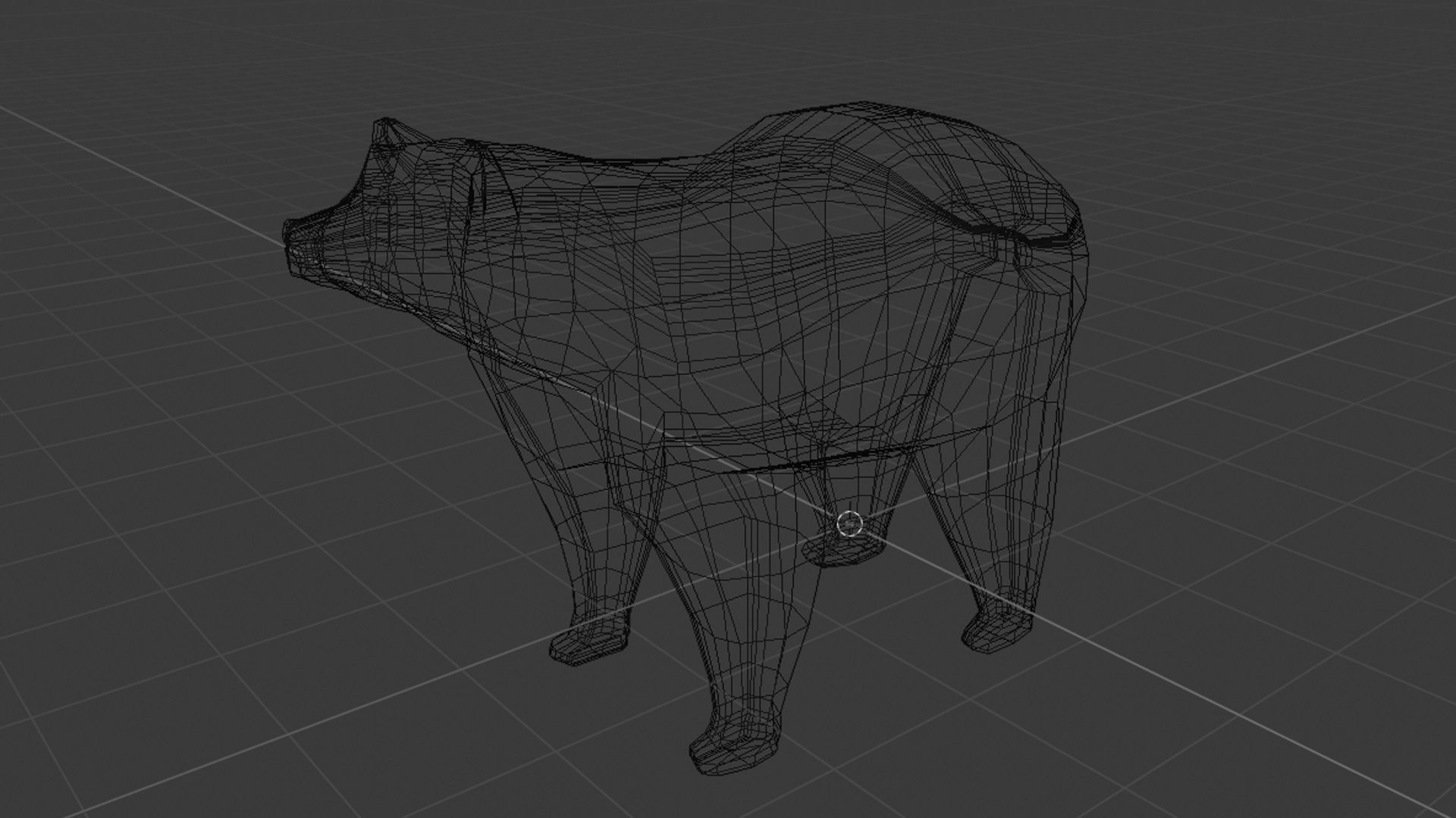 Lowpoly Bear Low-poly 3D model_25