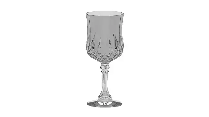 Bar Craft Acrylic Ornate Elegance Wine Glass