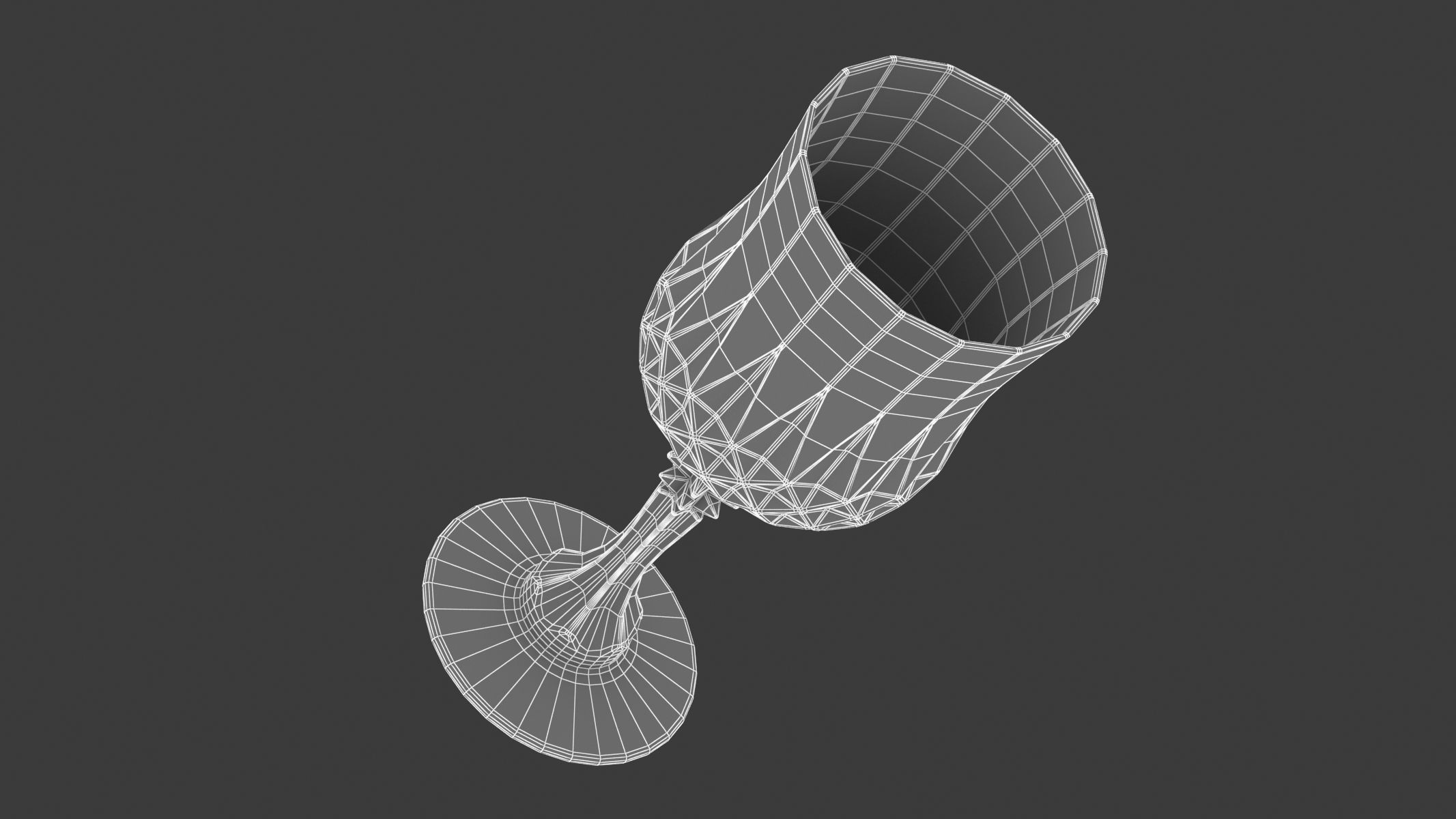 Bar Craft Acrylic Ornate Elegance Wine Glass 3D model_7