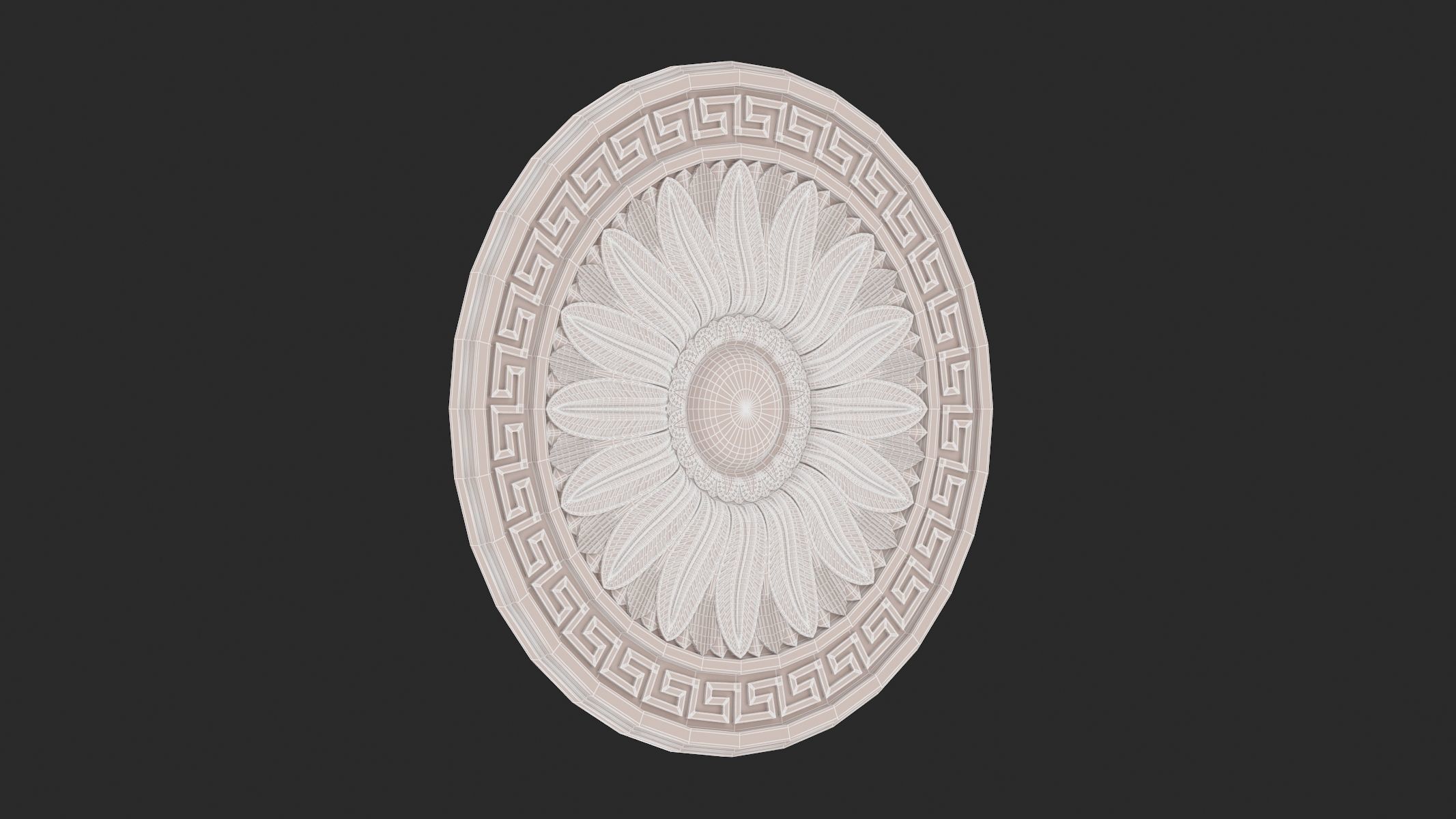  Classic Ceiling Medallion 13 3D model_6