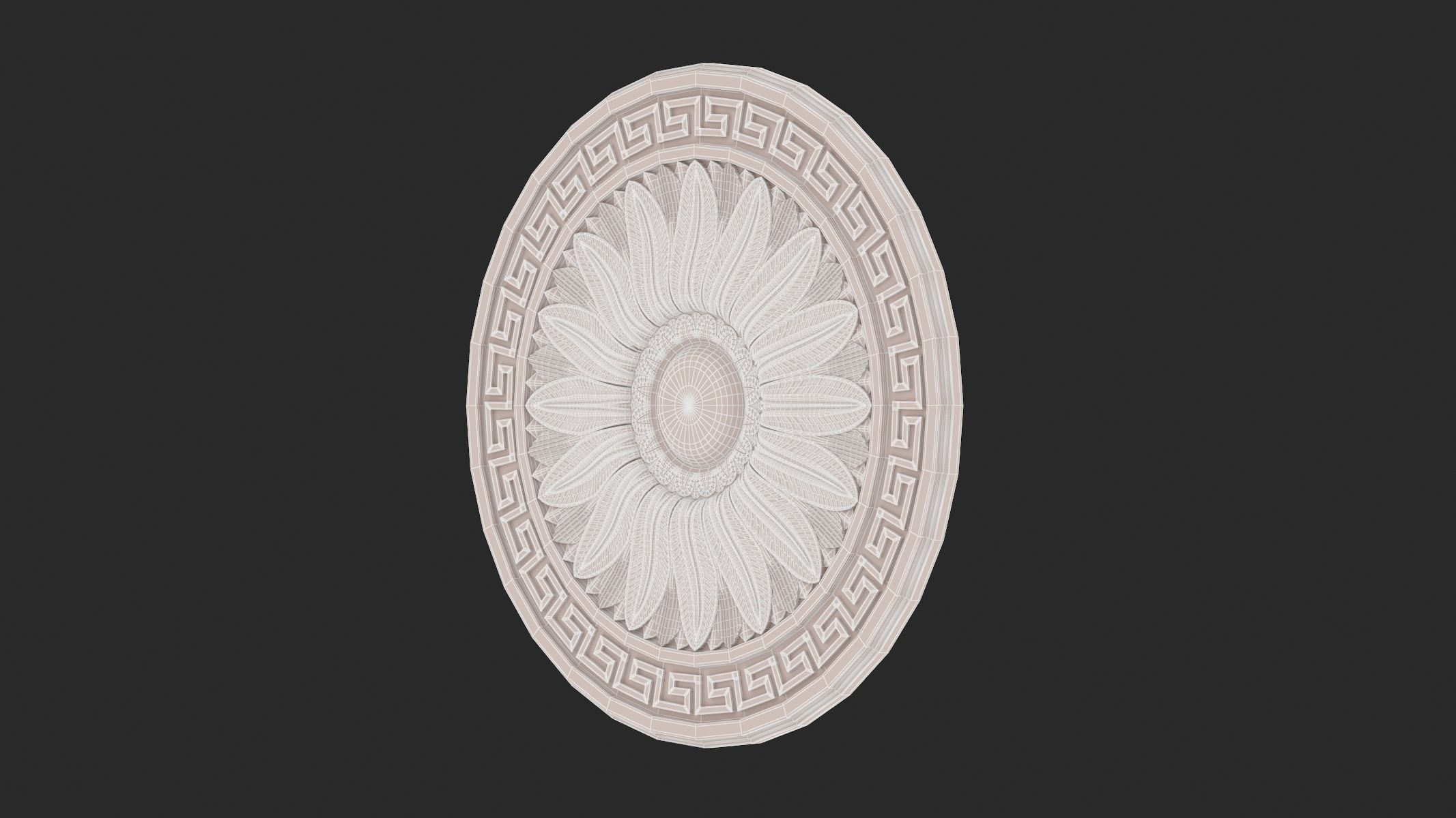  Classic Ceiling Medallion 13 3D model_7