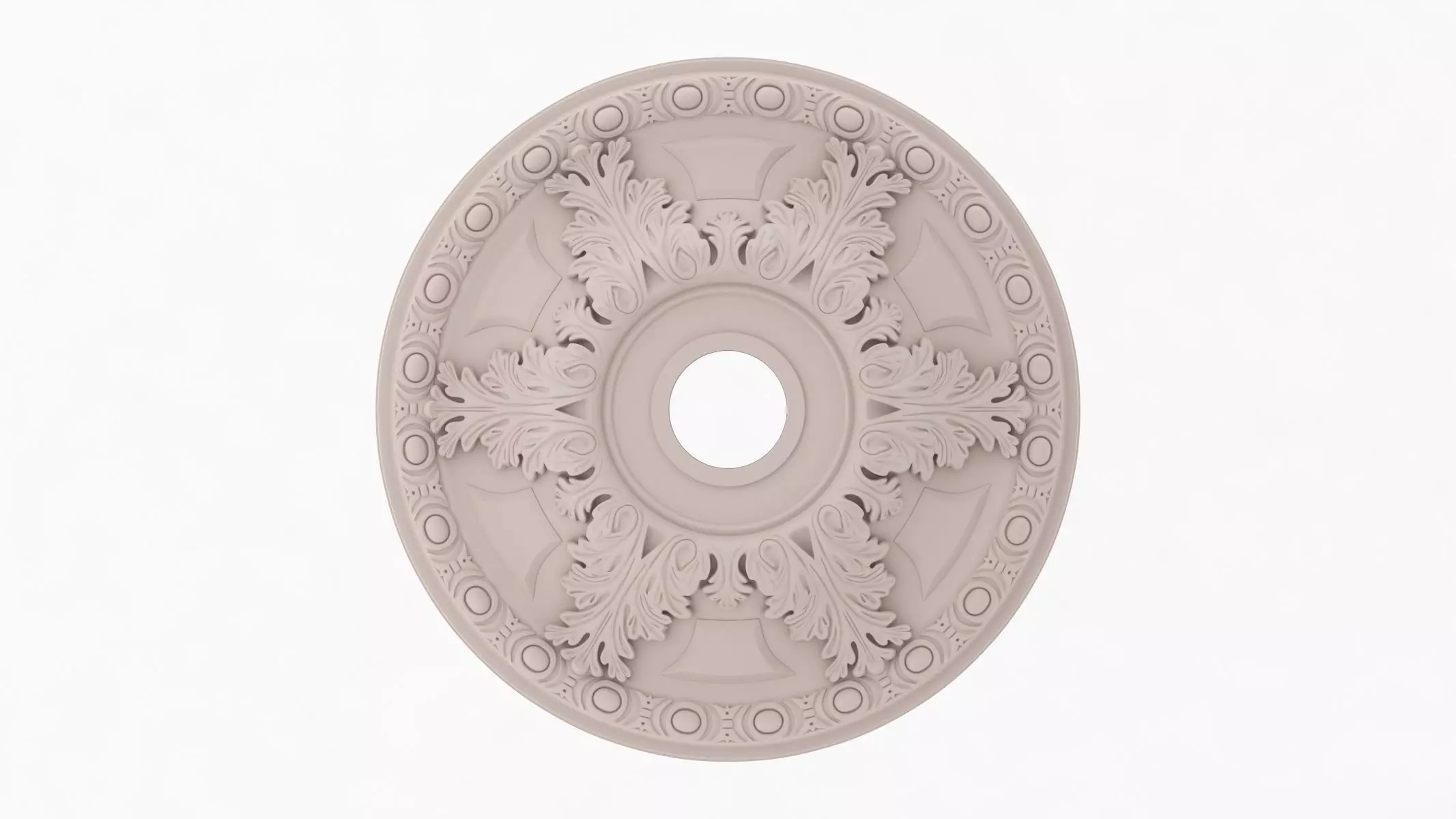Classic Ceiling Medallion 14 3D model_0