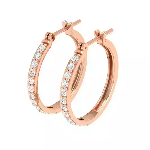 Women Earrings 3dm stl render detail 