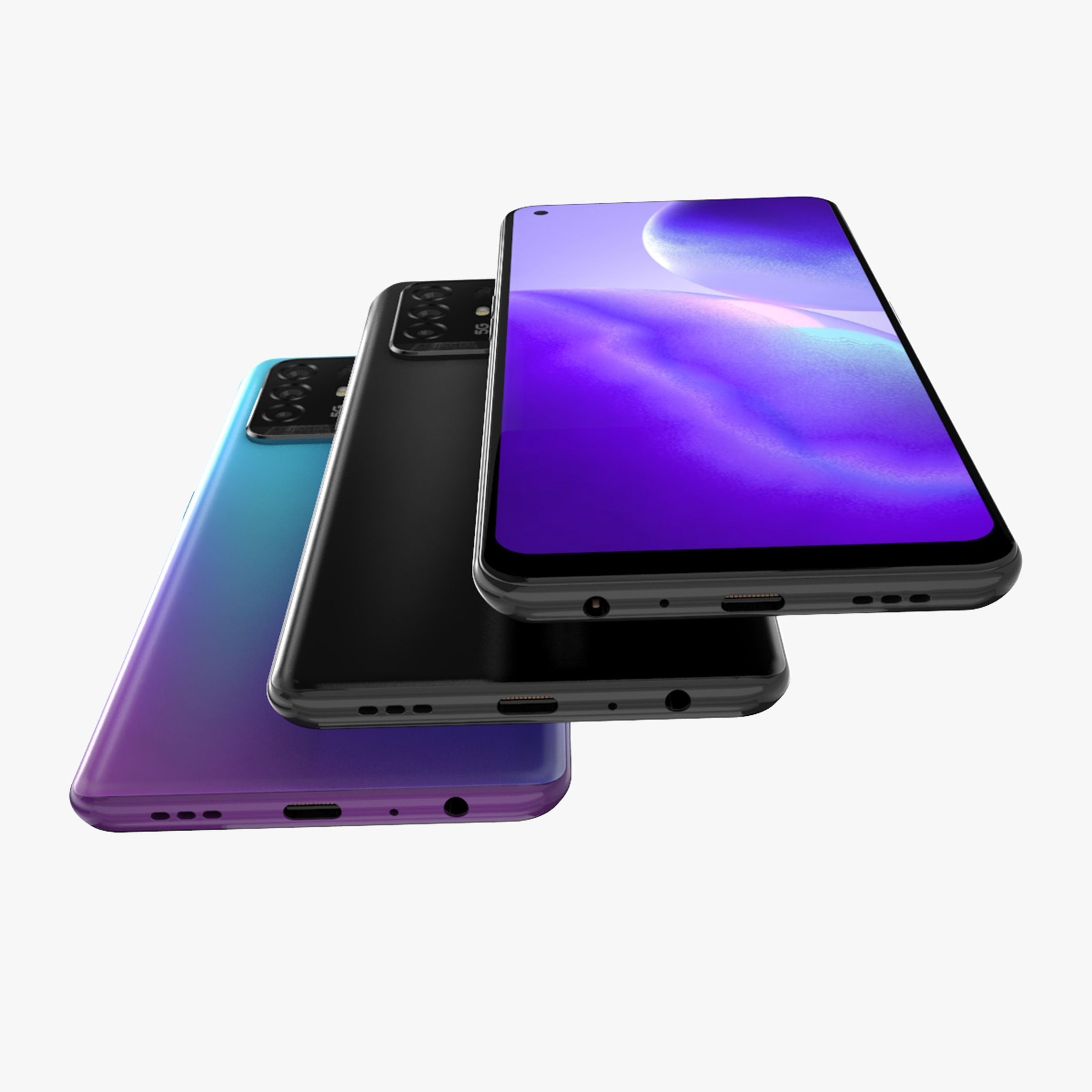 Oppo Reno5 Z Full Colors 3D model_5