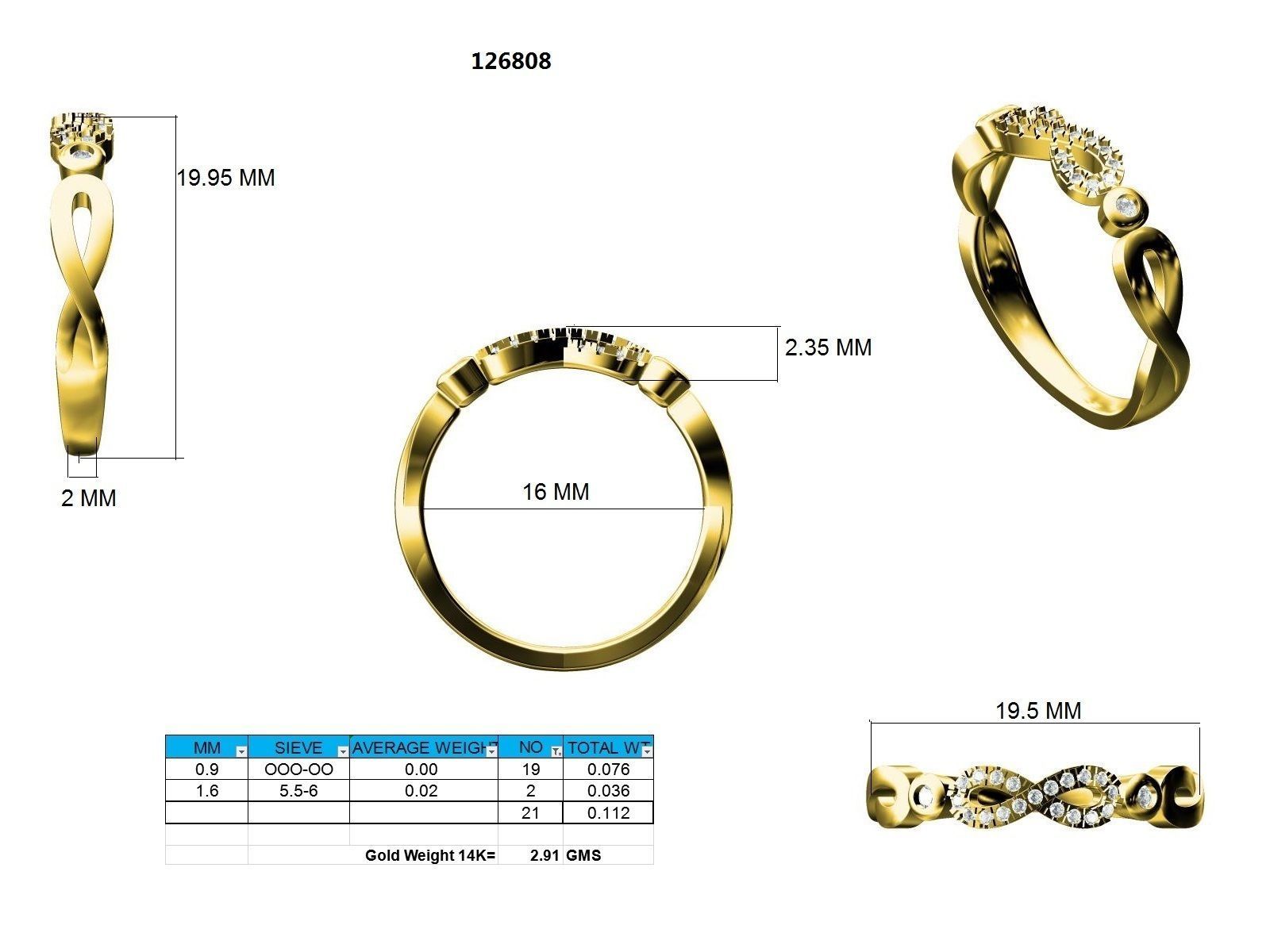 Ring - 126808 3D print model_12