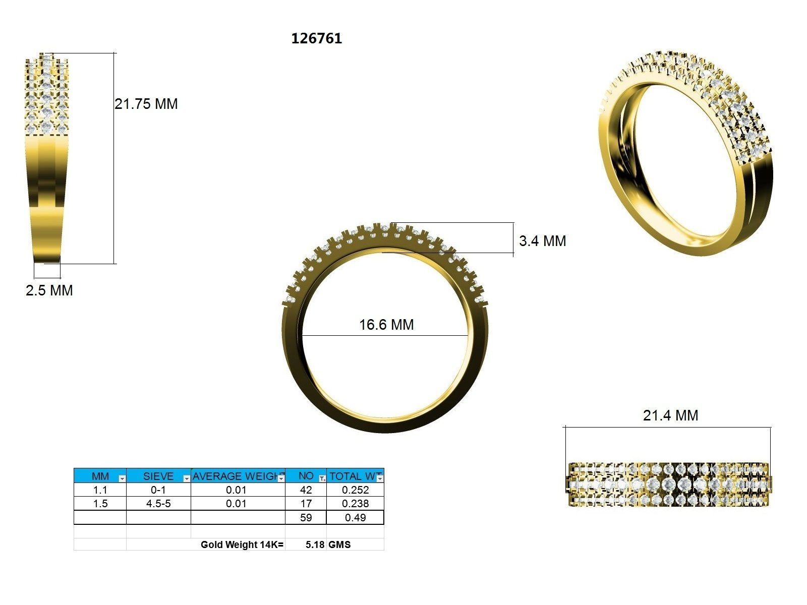 Ring - 126761 3D print model_12