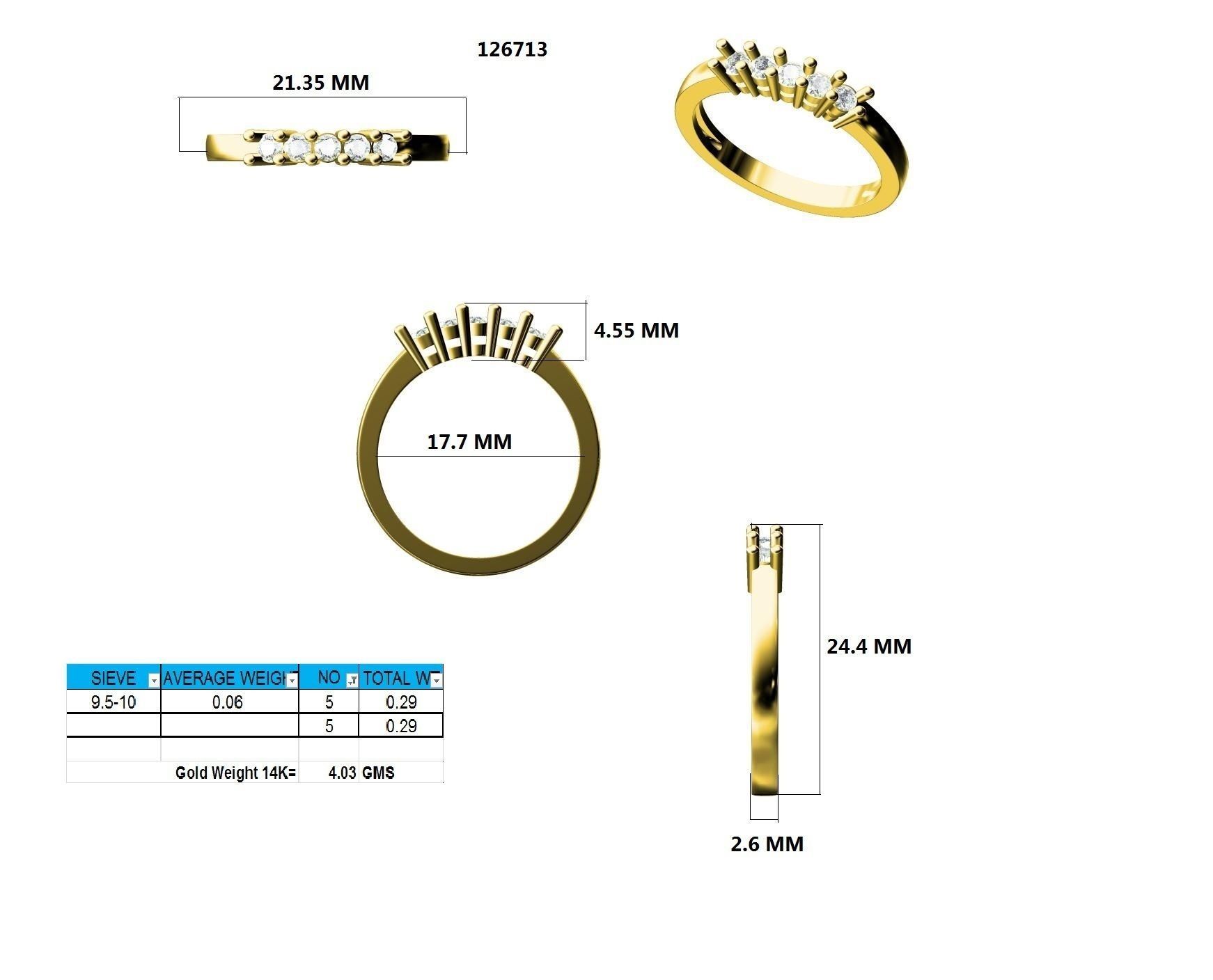 Ring - 126713 3D print model_12