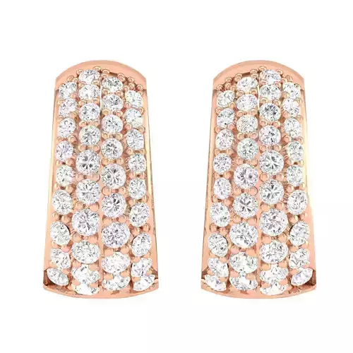 Women Earrings 3dm stl render detail 