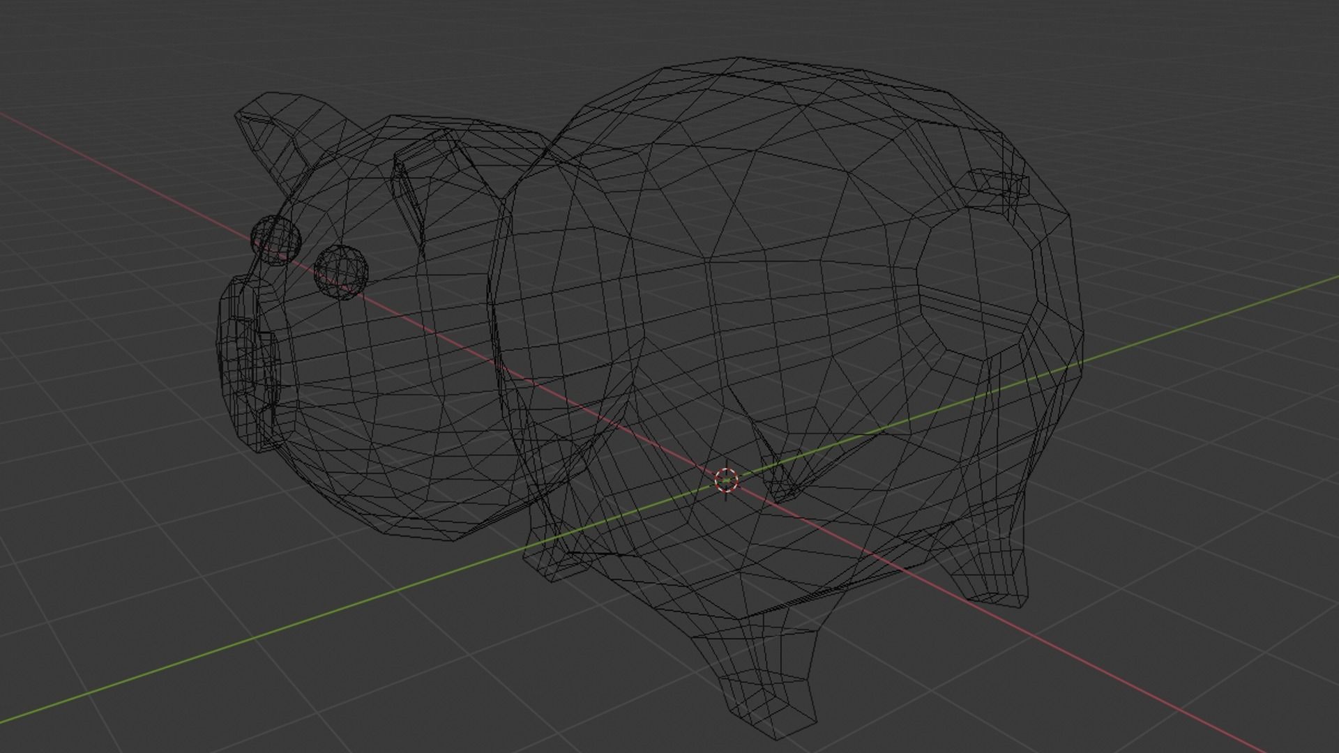 Lowpoly Pig Low-poly 3D model_24