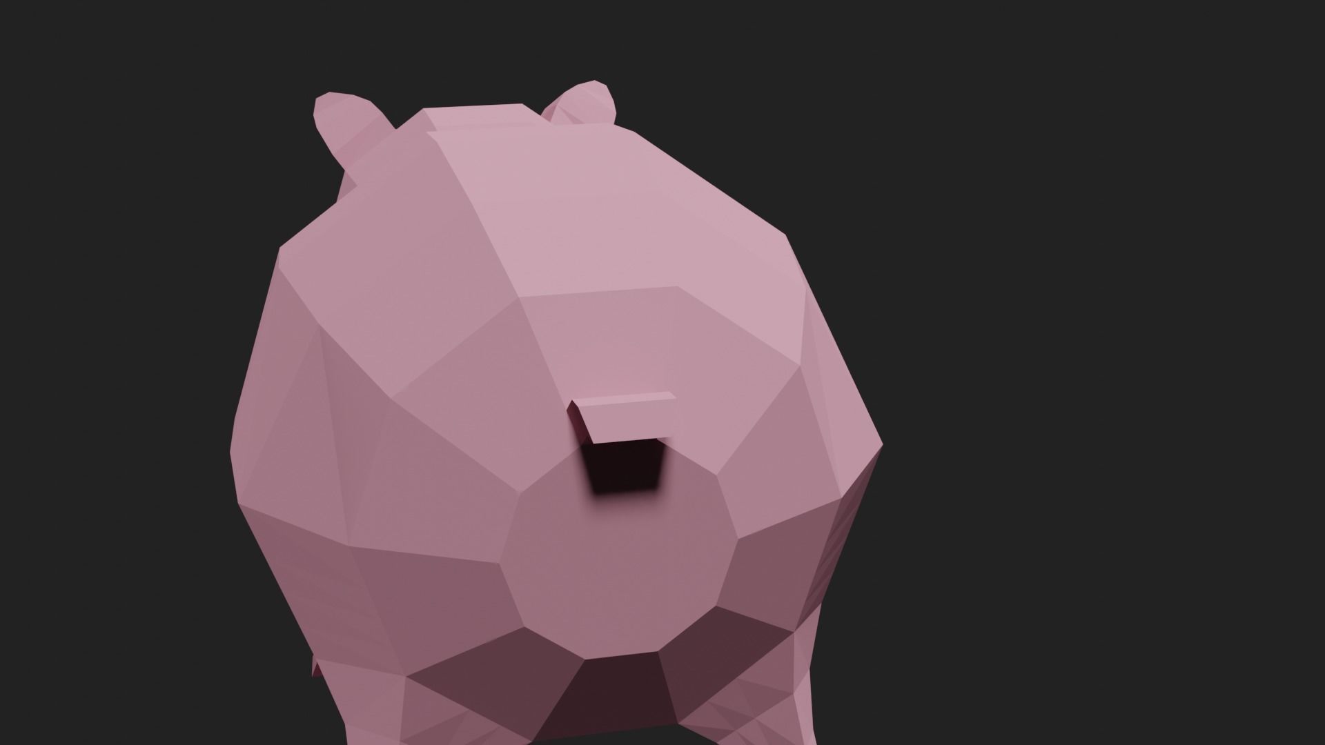 Lowpoly Pig Low-poly 3D model_9