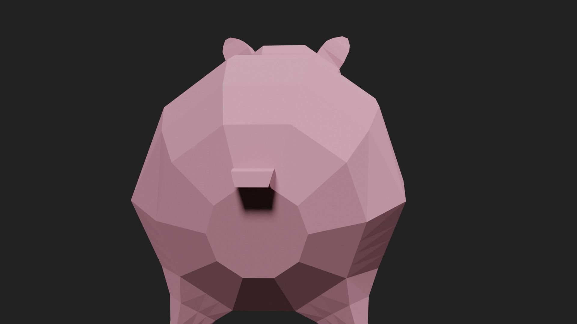 Lowpoly Pig Low-poly 3D model_10