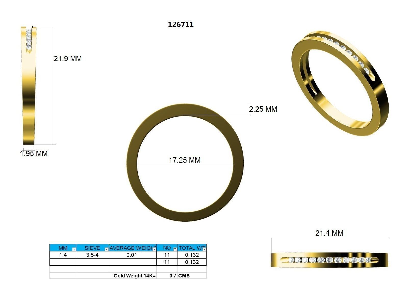 Ring - 126711 3D print model_12