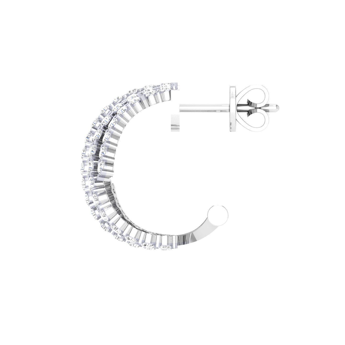 Women Earrings 3dm stl render detail  3D print model_4