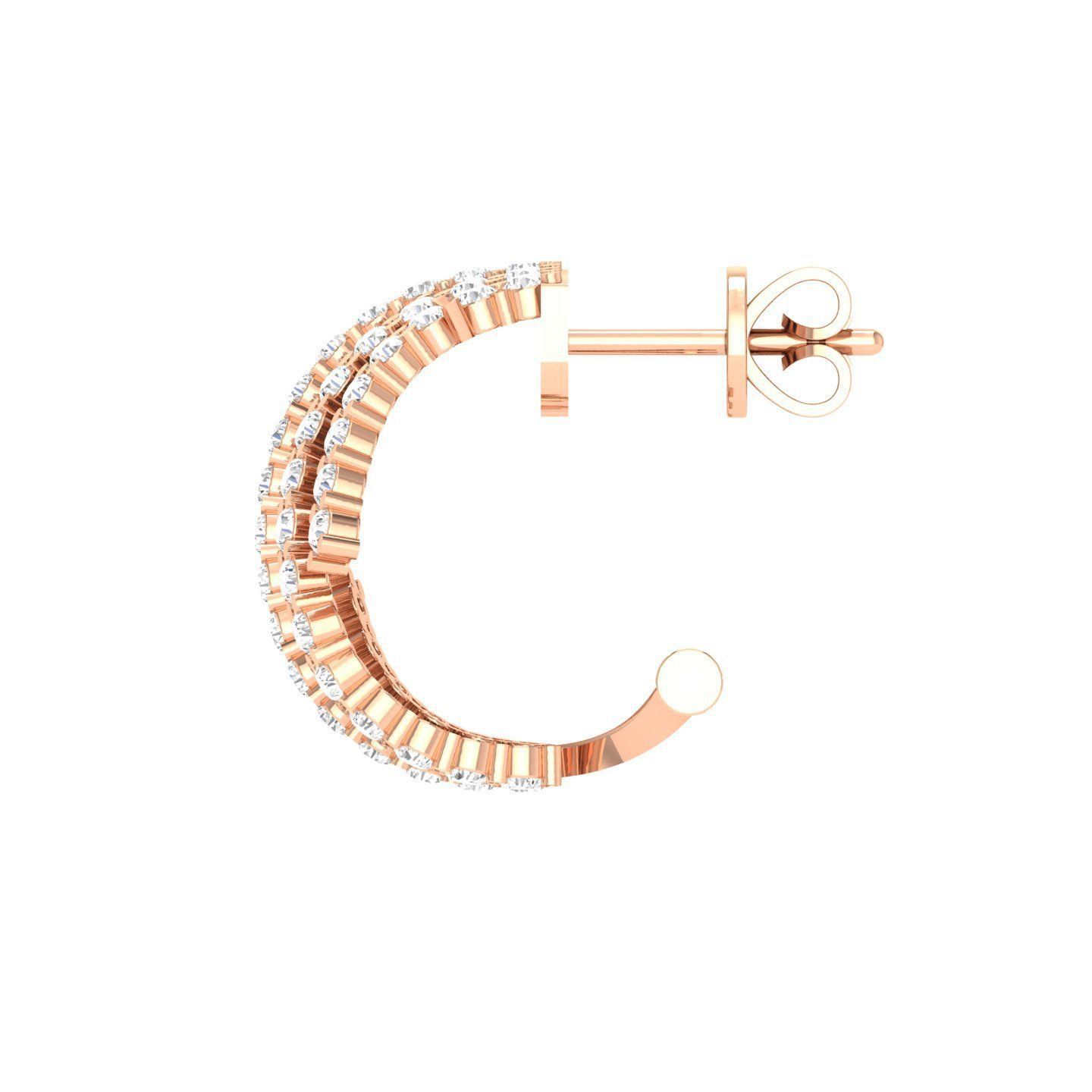 Women Earrings 3dm stl render detail  3D print model_1