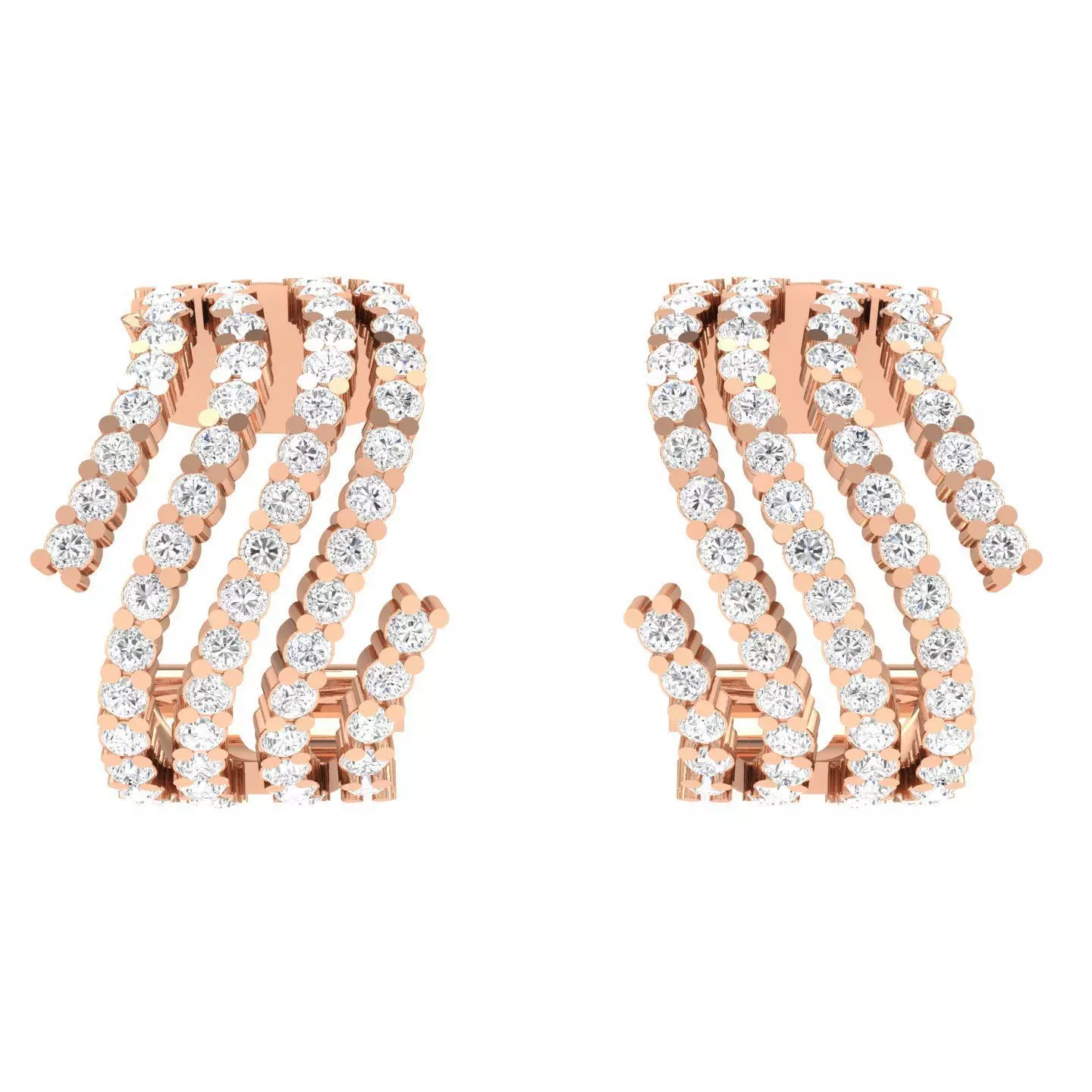 Women Earrings 3dm stl render detail  3D print model_0