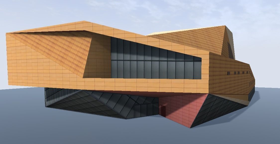 Agora Theater Lelystad Nederland 3d model Low-poly 3D model_2