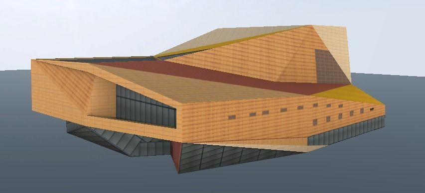 Agora Theater Lelystad Nederland 3d model Low-poly 3D model_1