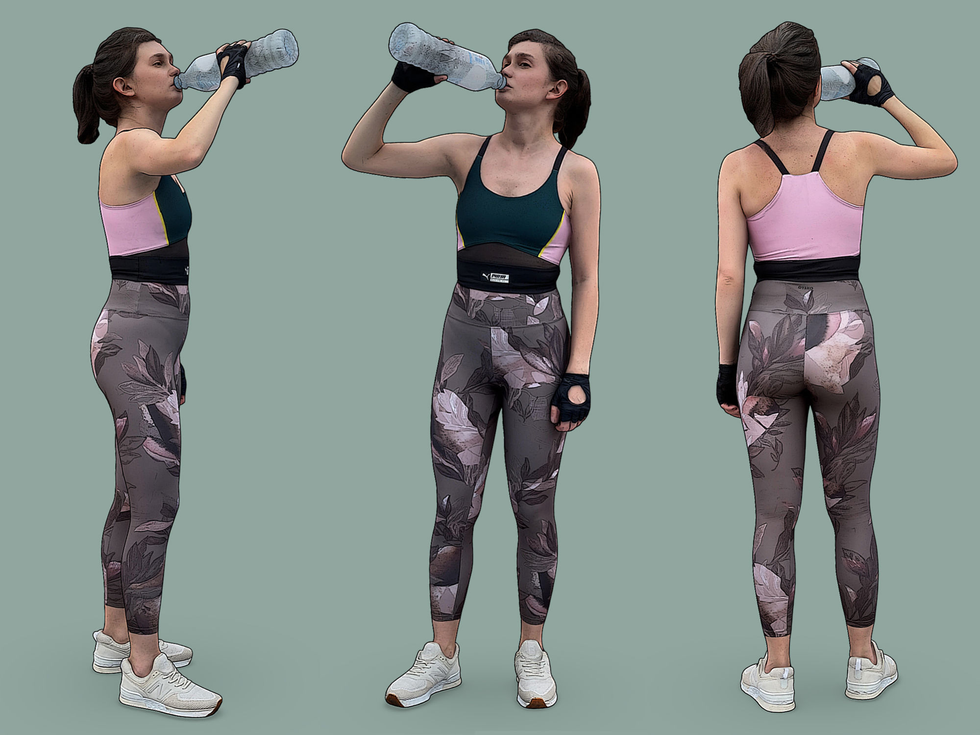 Stylized Fitness Character 3D model_1