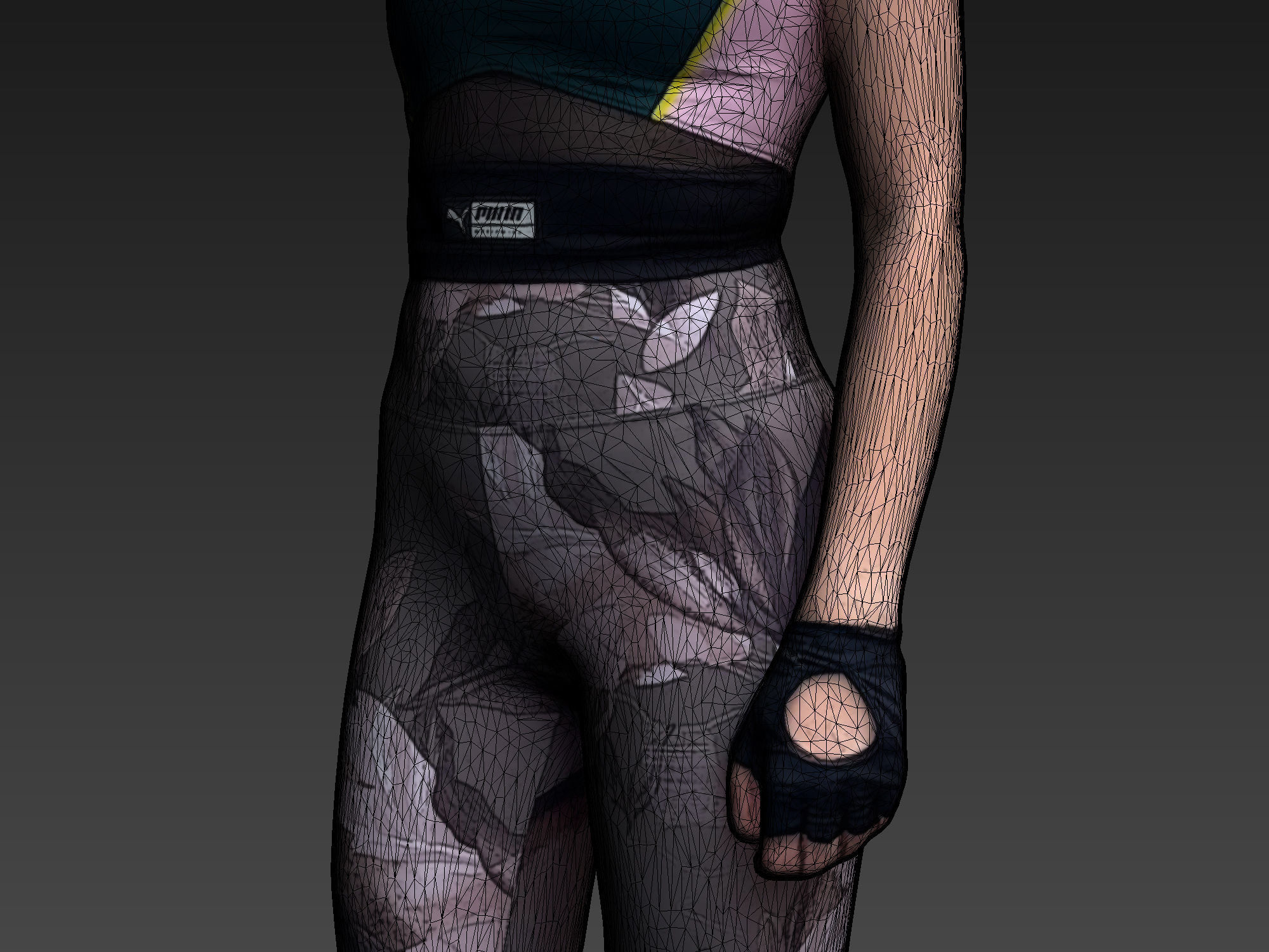 Stylized Fitness Character 3D model_5