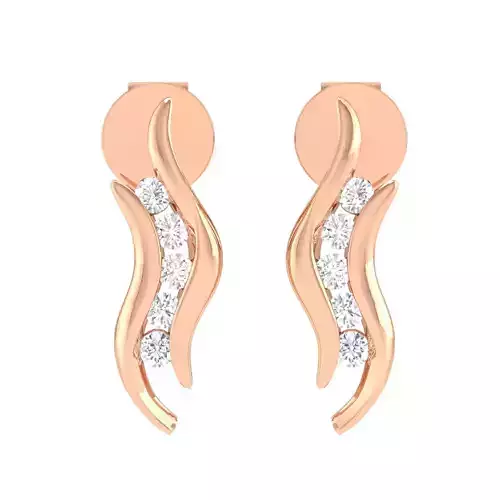 Women Earrings 3dm stl render detail 
