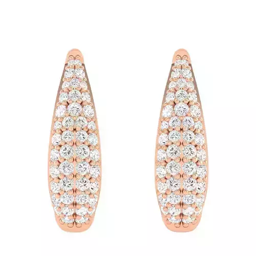 Women Earrings 3dm stl render detail 