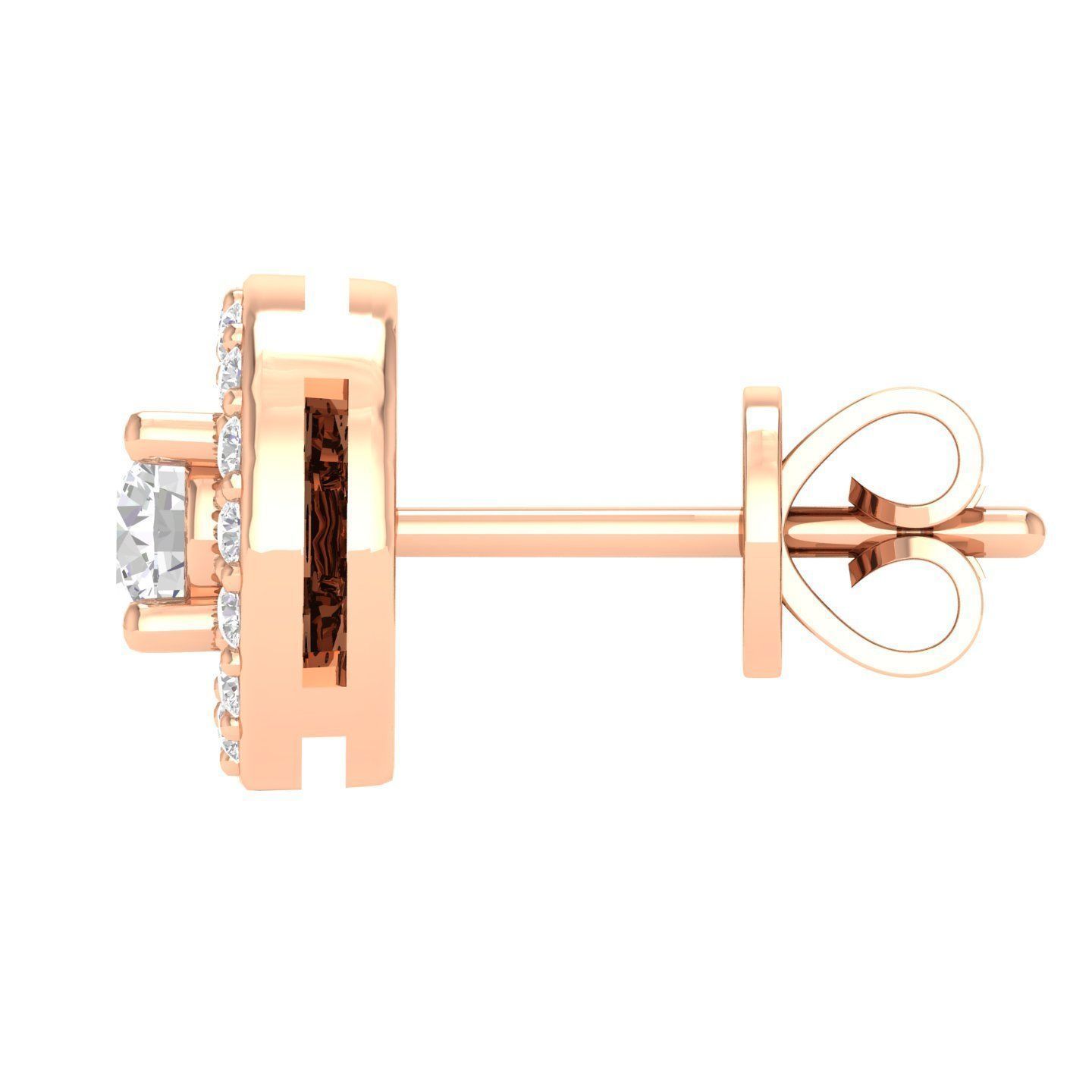 Women Round Earrings 3dm stl render detail 3D print model_1