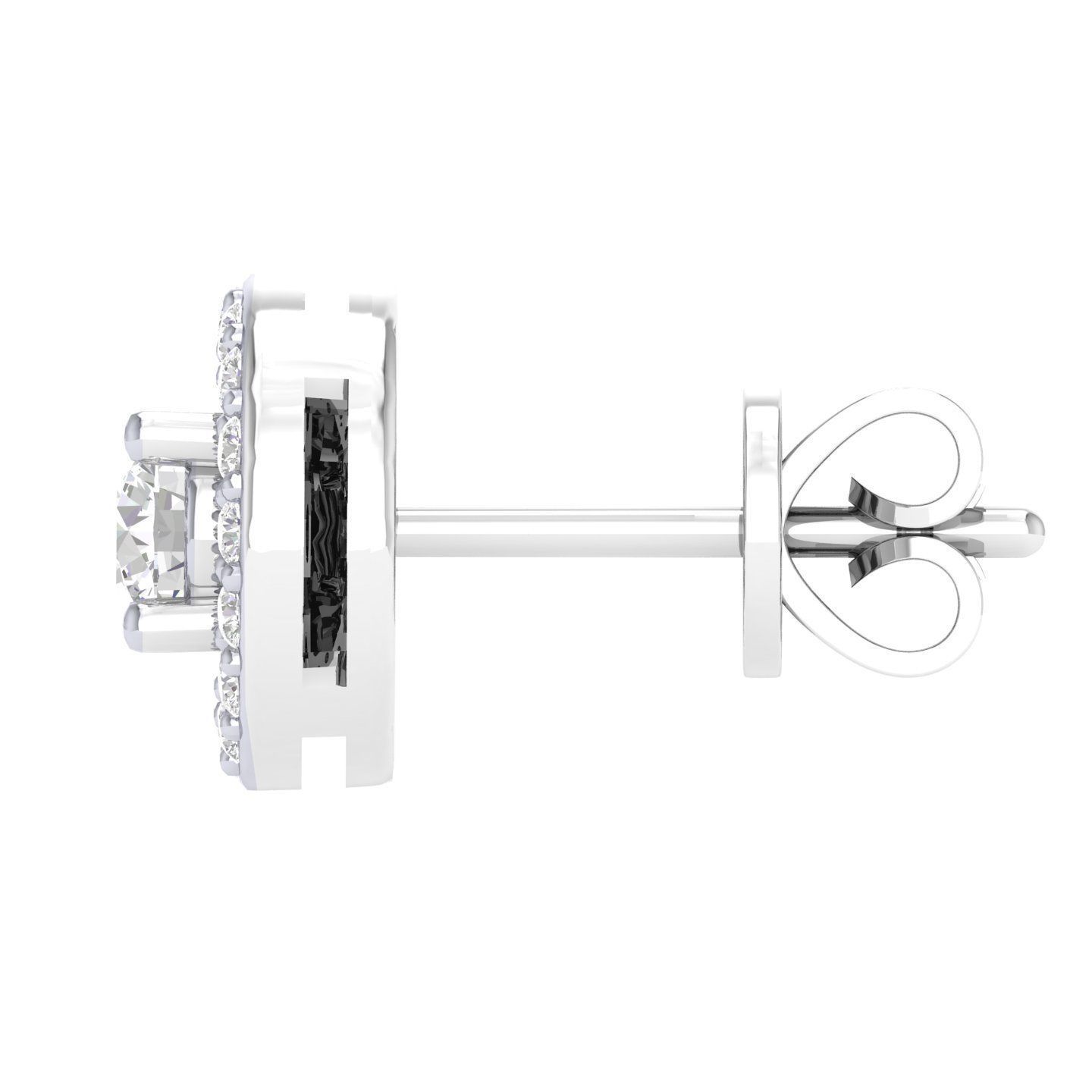 Women Round Earrings 3dm stl render detail 3D print model_4