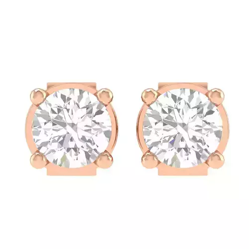 Women Round Earrings 3dm stl render detail