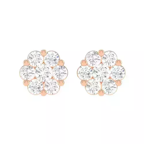 Women Round Earrings 3dm stl render detail 