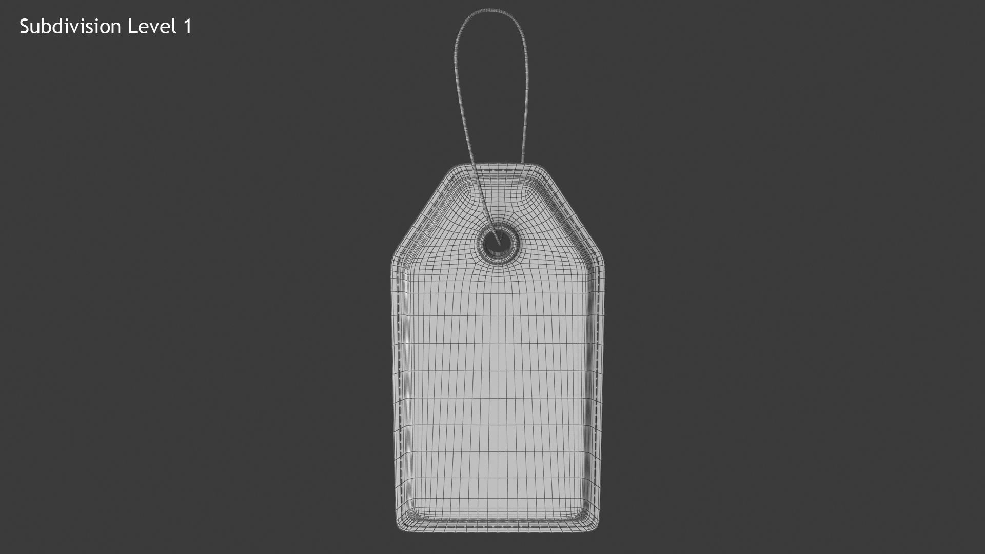 Price Tag Low-poly 3D model_10