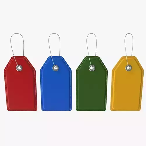 Price Tag Low-poly 3D model