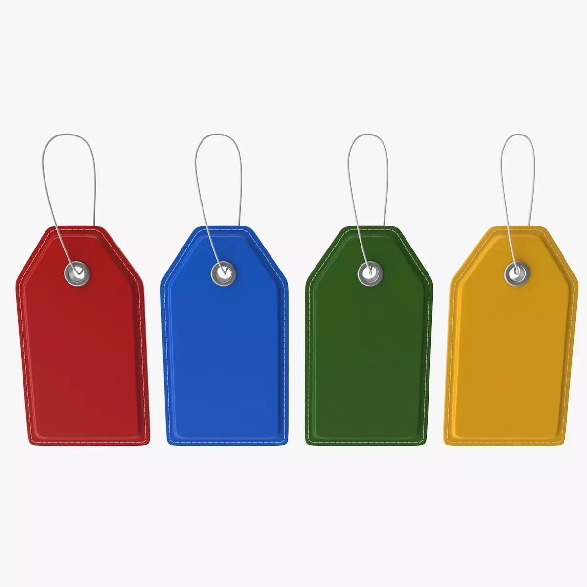 Price Tag Low-poly 3D model_0