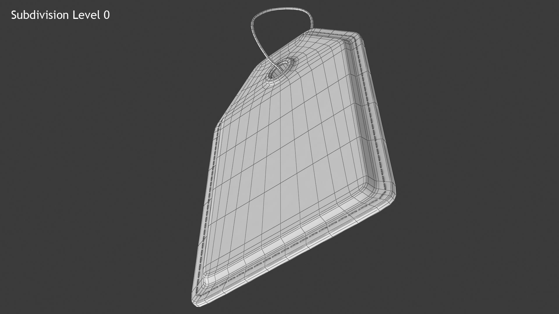 Price Tag Low-poly 3D model_11