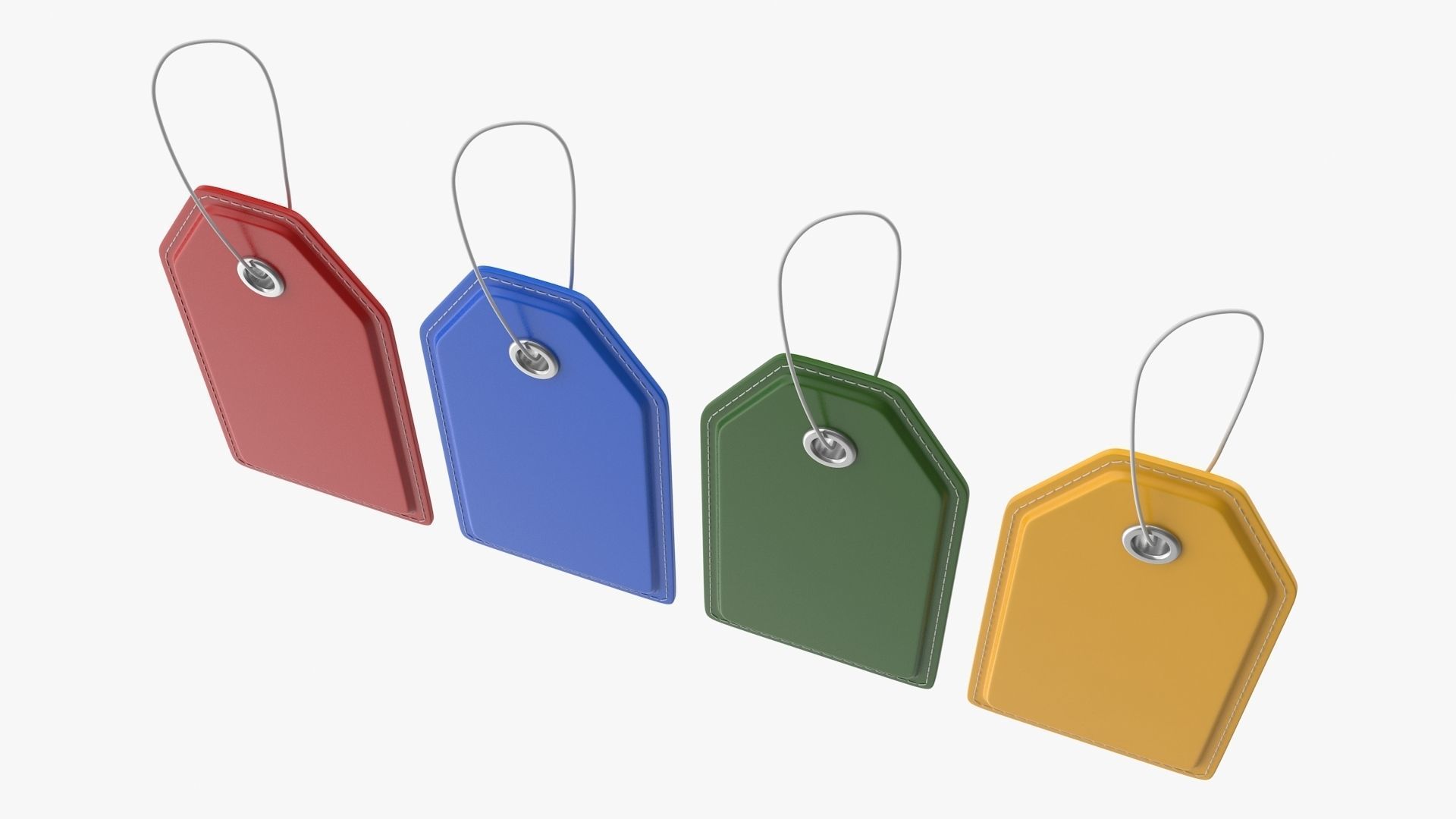 Price Tag Low-poly 3D model_6