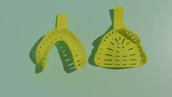 Dental impression trays for edentulous patients STOCK TRAY