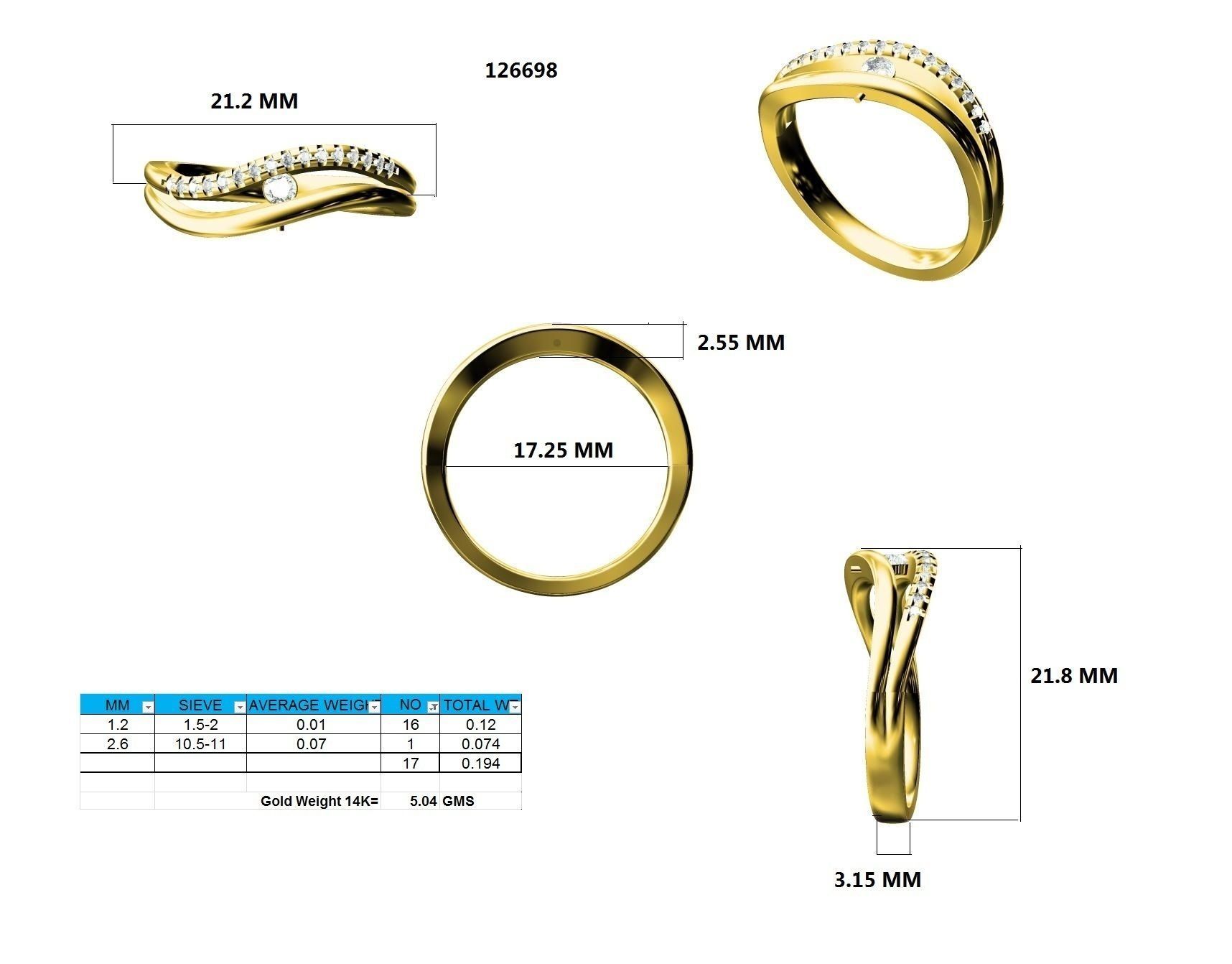 Ring - 126698 3D print model_12
