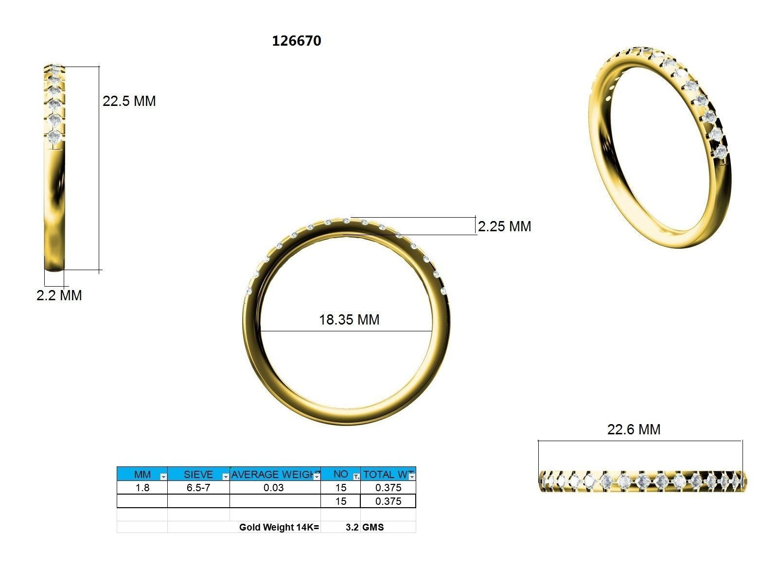 Ring - 126670 3D print model_12