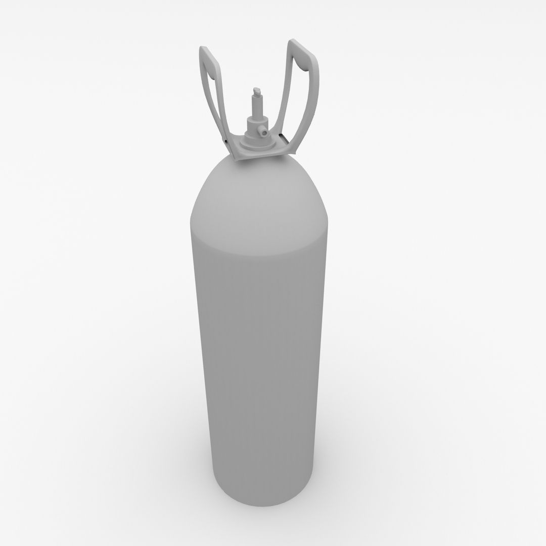 Helium Tank 3D model_3