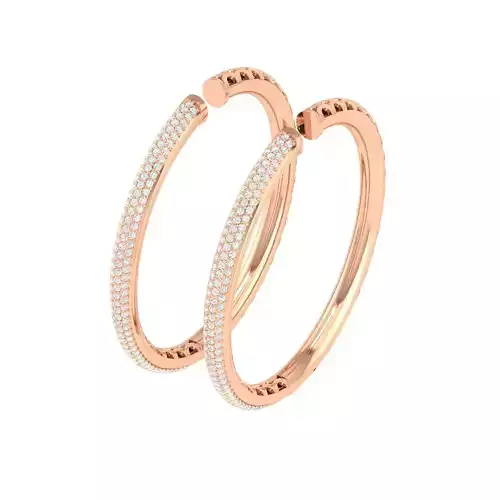 Women Earrings 3dm stl render detail 